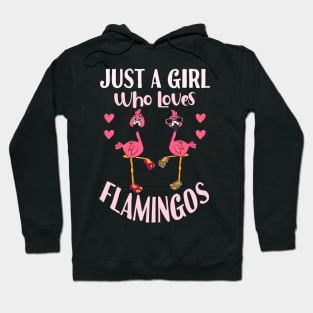 Just A Girl Who Loves Flamingo Hoodie